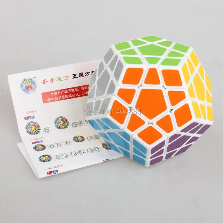 Shengshou Megaminxy черный/белый куб Magico скоростной головоломка образовательная игрушка