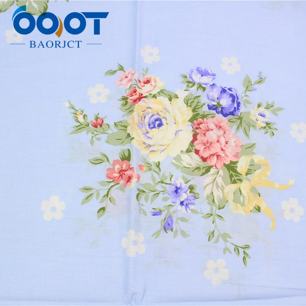 OOOT BAORJCT 178215 50 см * 160 4 стиля на выбор Цветочная хлопчатобумажная ткань сделай сам