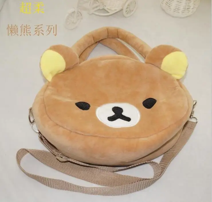 

1 piece plush Rilakkuma Easily Bear Travelling Messenger shoulder Bag New Fashion Lovely Gift