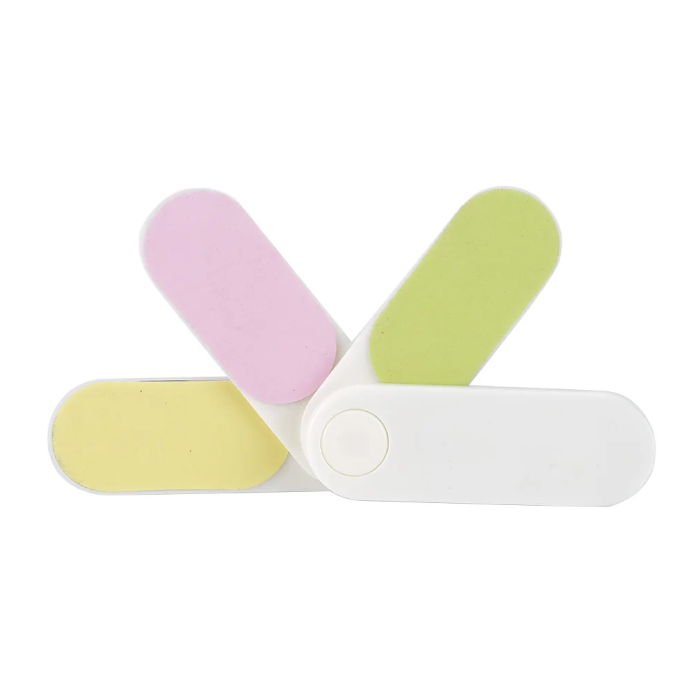 Пилка для ногтей ELECOOL портативная мини пилка в форме веера 4 сторонняя пилочка