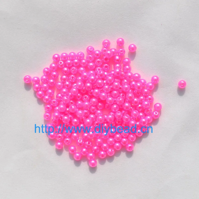 light rose 500 шт DIY модные ювелирные аксессуары 5 мм акриловые бусины искусственный жемчуг из пластика круглой формы 18 цветов браслет отдел - Цвет: light rose