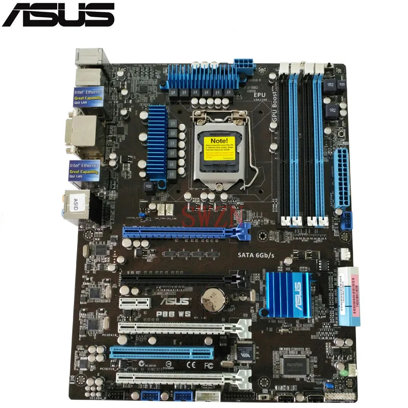 Оригинальный использовать сервер материнская плата для ASUS P8C WS Гнездо Core