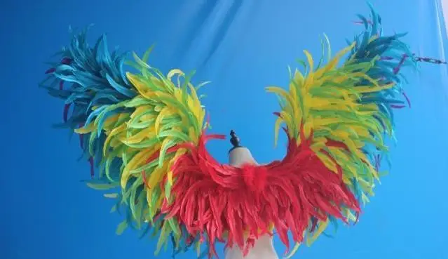 Пользовательские Крылья ангела перо для модельного представления реквизит