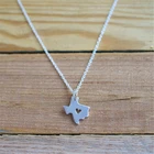 Контур штата Техас Карта с сердцем ожерелье США штат Техас Ожерелье I Heart Love техасское ожерелье s карта география ожерелье