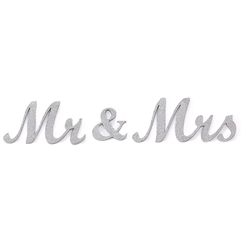 Mr& Mrs деревянные буквы для Свадьбы вечерние украшения Романтическая свадьба украшения для дня рождения поставки домашний декор "сделай сам" Свадебный деко