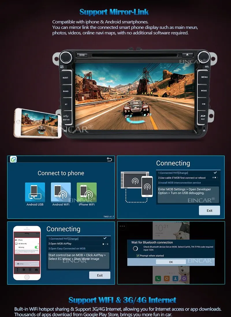 2 DIN android5 1 автомобильное GPS навигации стерео Штатная Радио для Мужские поло Гольф