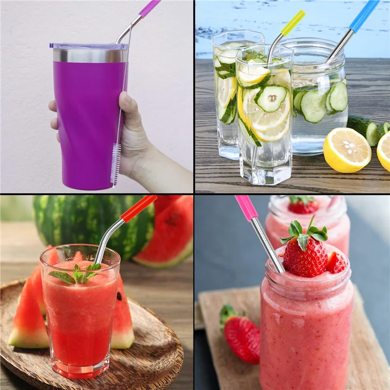 8 шт. многоразовые аксессуары для напитков из нержавеющей стали | Дом и сад