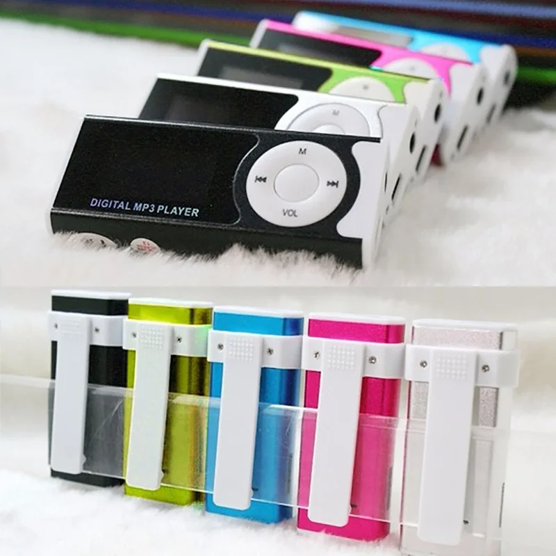 2018 новый MP3 плеер Мини Блестящий USB Клип ЖК экран Mp3 медиаплеер Поддержка Экстра
