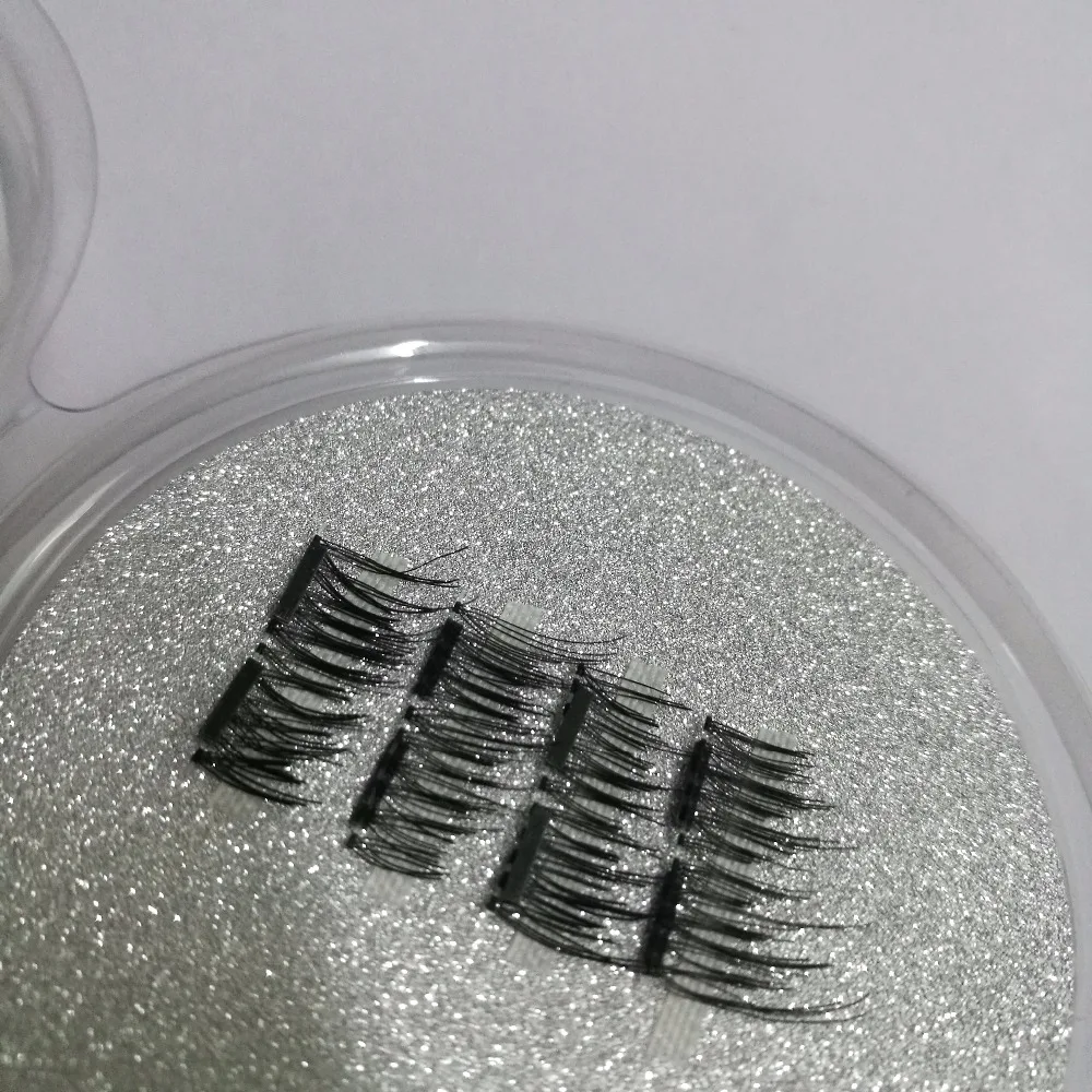 Новинка 2018 Горячие 4 шт 3d многоразовые магнитные накладные ресницы двойной