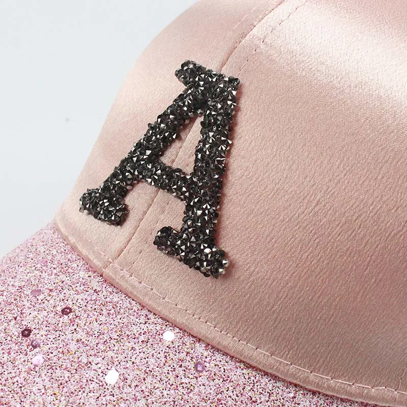 Блестками сетчатые Детские Шапки дети Snapback Бейсбол Кепки с буквой «А забавные Шапки сезон: весна–лето в стиле хип-хоп для мальчиков, шляпы солнцезащитные, кепки кости
