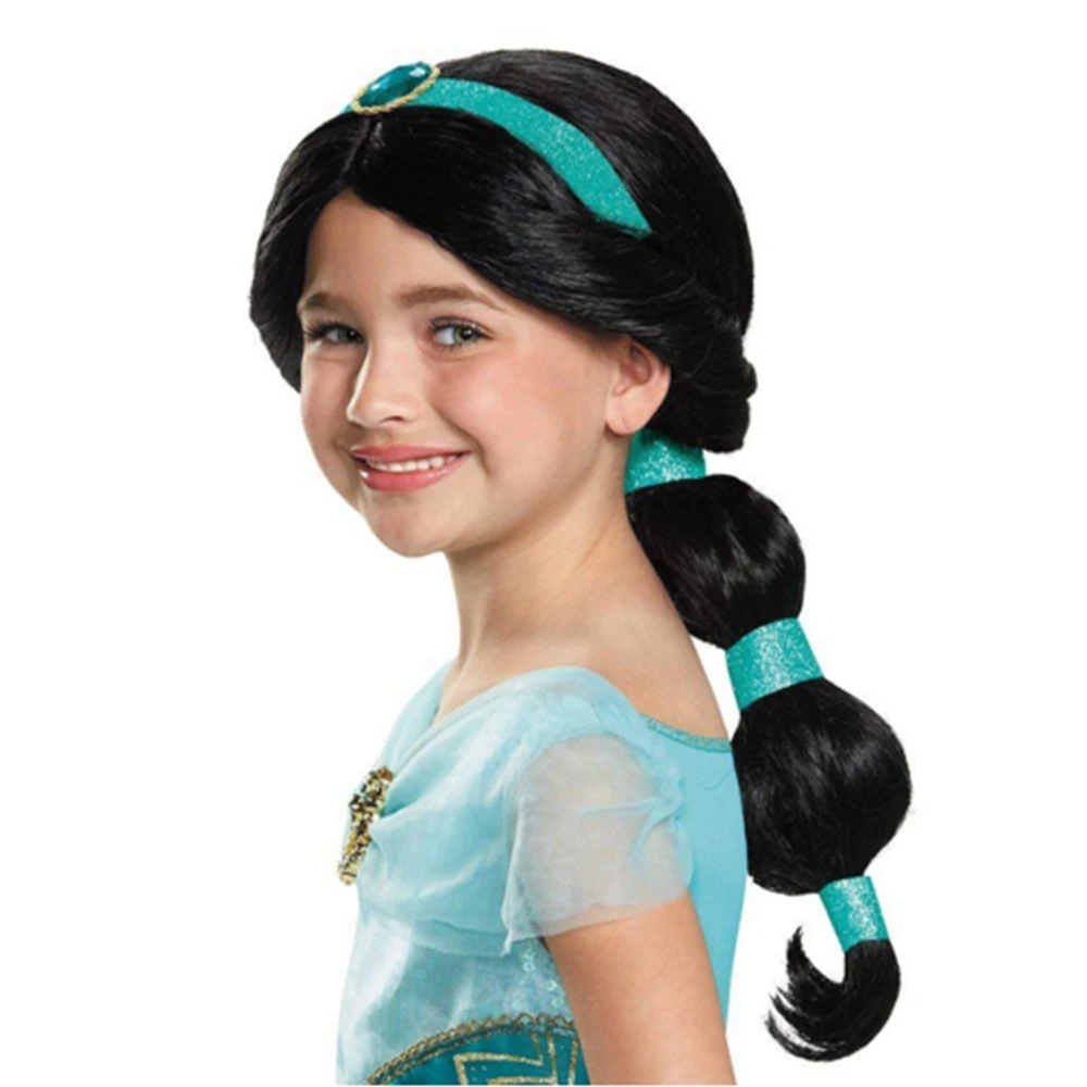 3-12Y Baby Kids Dress Halloween Cosplay Princess Jasmine Costume Crop Top Suit Genie Child Fancy Belly Dance Party Clothing Gift images - 6