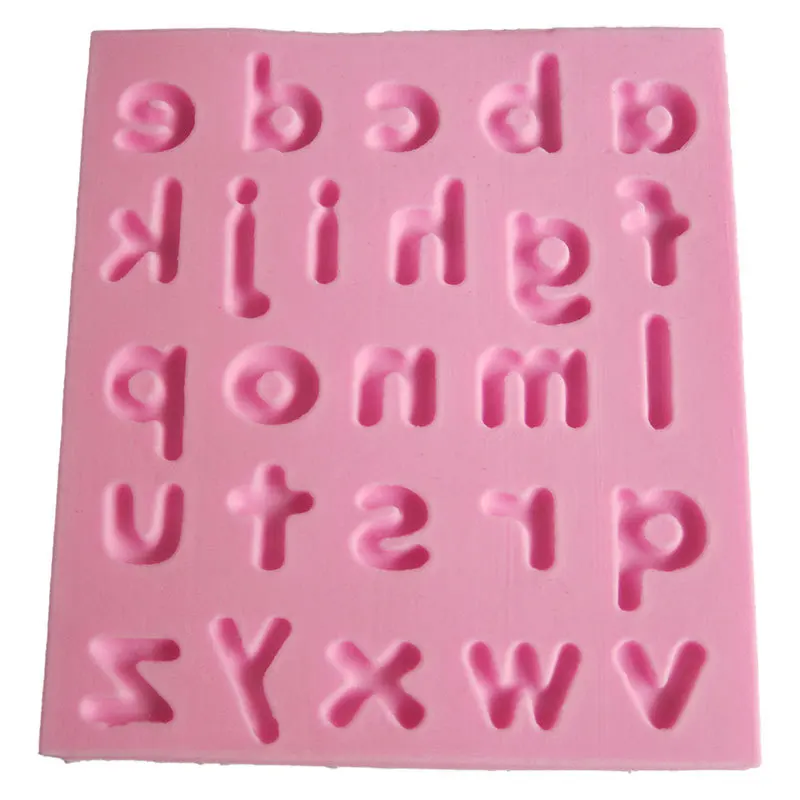 Обычная A Z 26 Lowercase буквы Форма для пирога форма номер дизайн украшения кухонные
