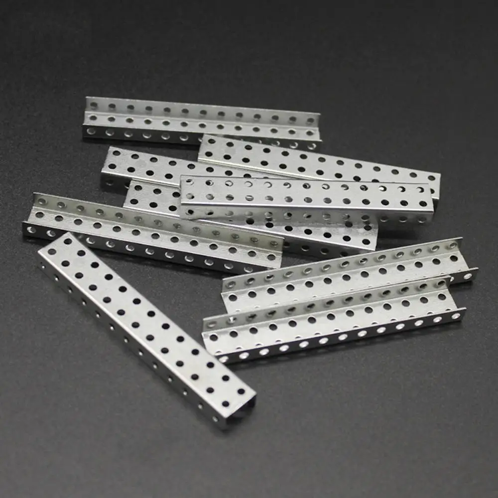 

100pcs Right Angle U-shaped Fixing Rod for DIY Toys Cars Boats Model Robot Multi-functional Shaft Bracket Iron Long Fixed Part