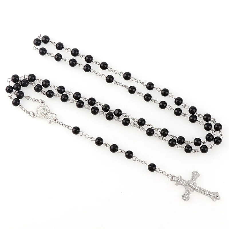 Ожерелье с подвеской в виде Креста для мужчин и женщин подвеска Святого розака