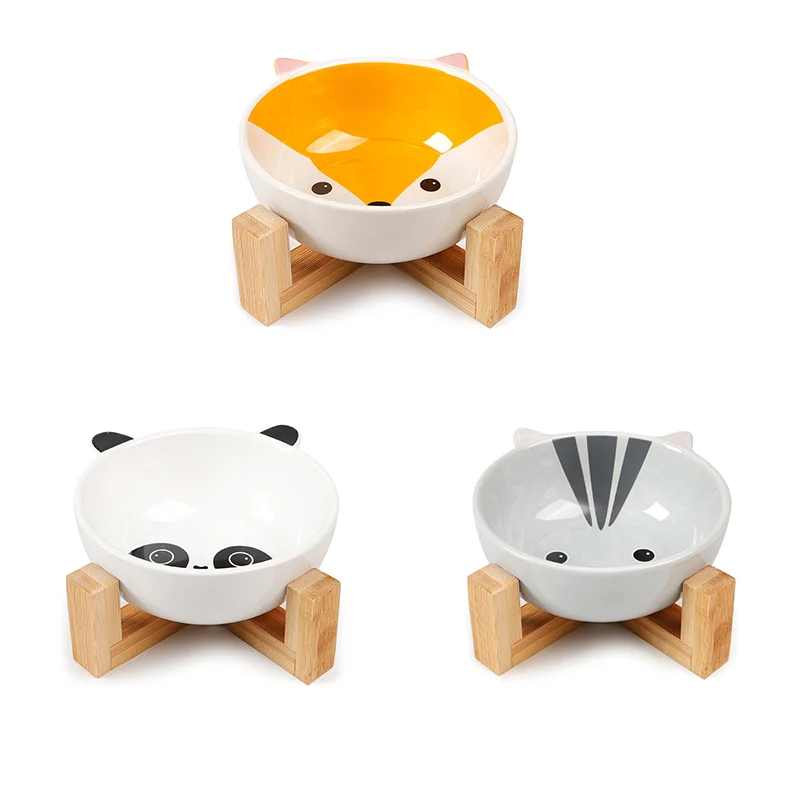 Кормушка для домашних животных чаша милый собака кот миска обеденный стол