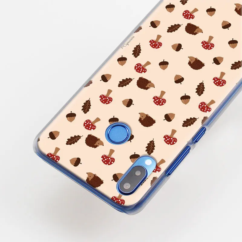 Мультяшный Ежик чехол для телефона с рисунком в виде животного coque для huawei P30 Pro P10 P20 P30 Lite P8 P9 Lite P Smart Plus чехол
