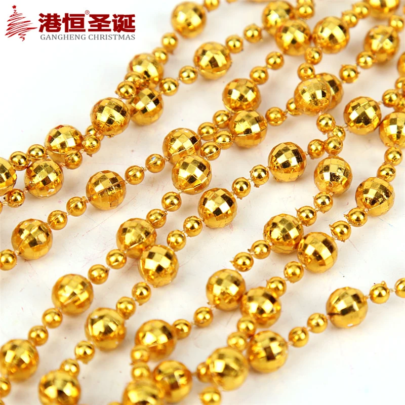 2 4 м Рождественская елка подвесное украшение зеркальное покрытие бисер цепочка