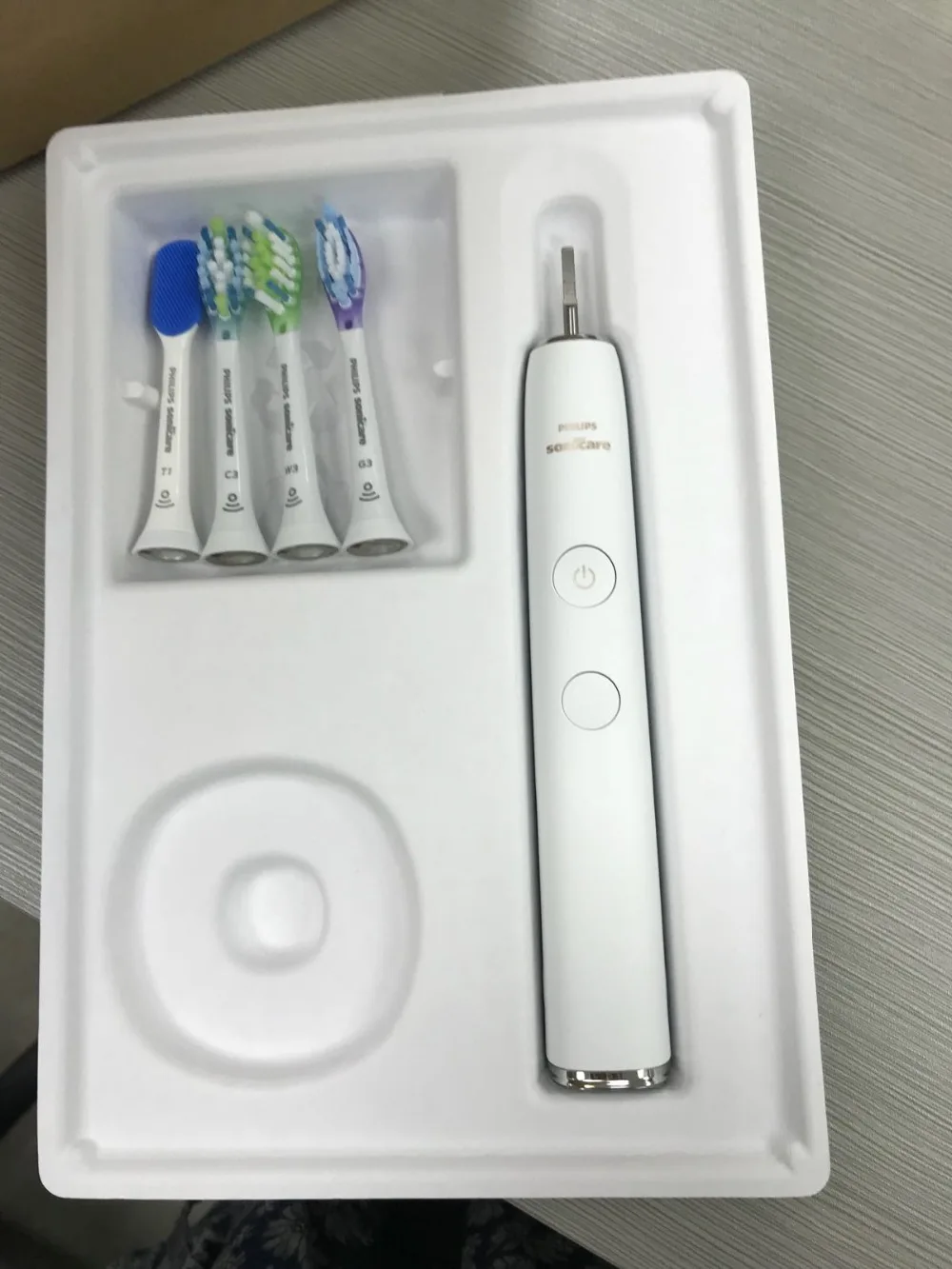 Philips Электрическая аккумуляторная зубная щетка для полного ухода за полостью рта DiamondClean умный белый пакет пациента hx9984 подлинный