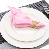 50 pcs 10 square satin table napkins 30cm x 30cm handkerchief for weddingsparty events hotels and restaurants decorations