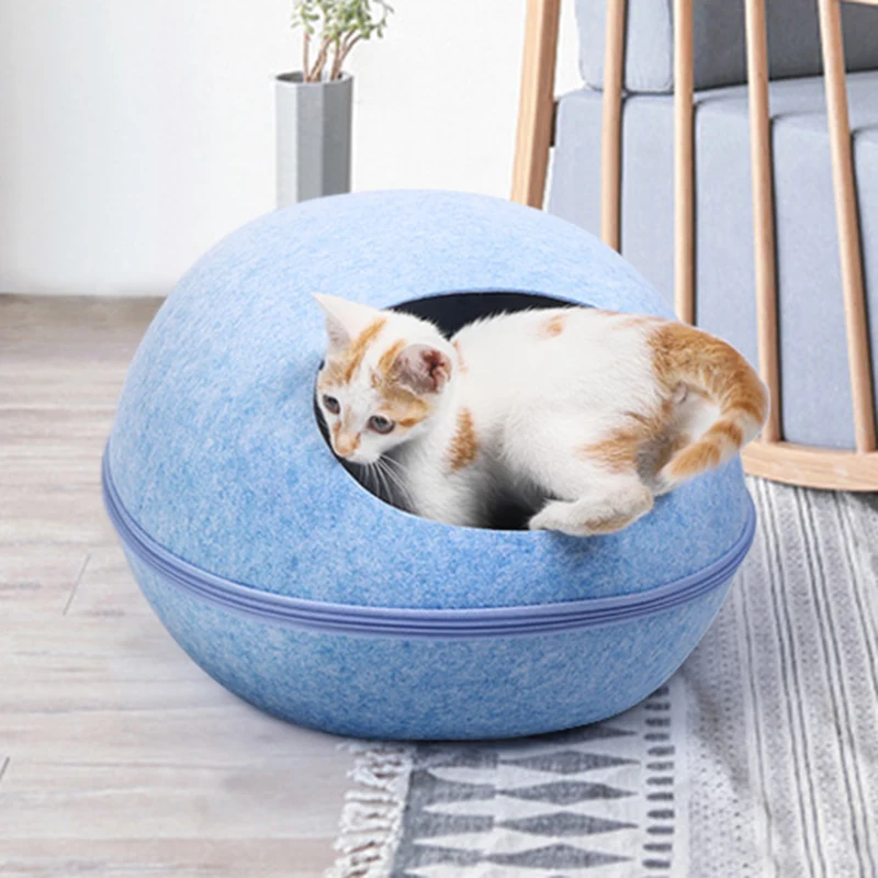 Съемный дом для домашних животных кошек полузакрытая кровать кошки товары