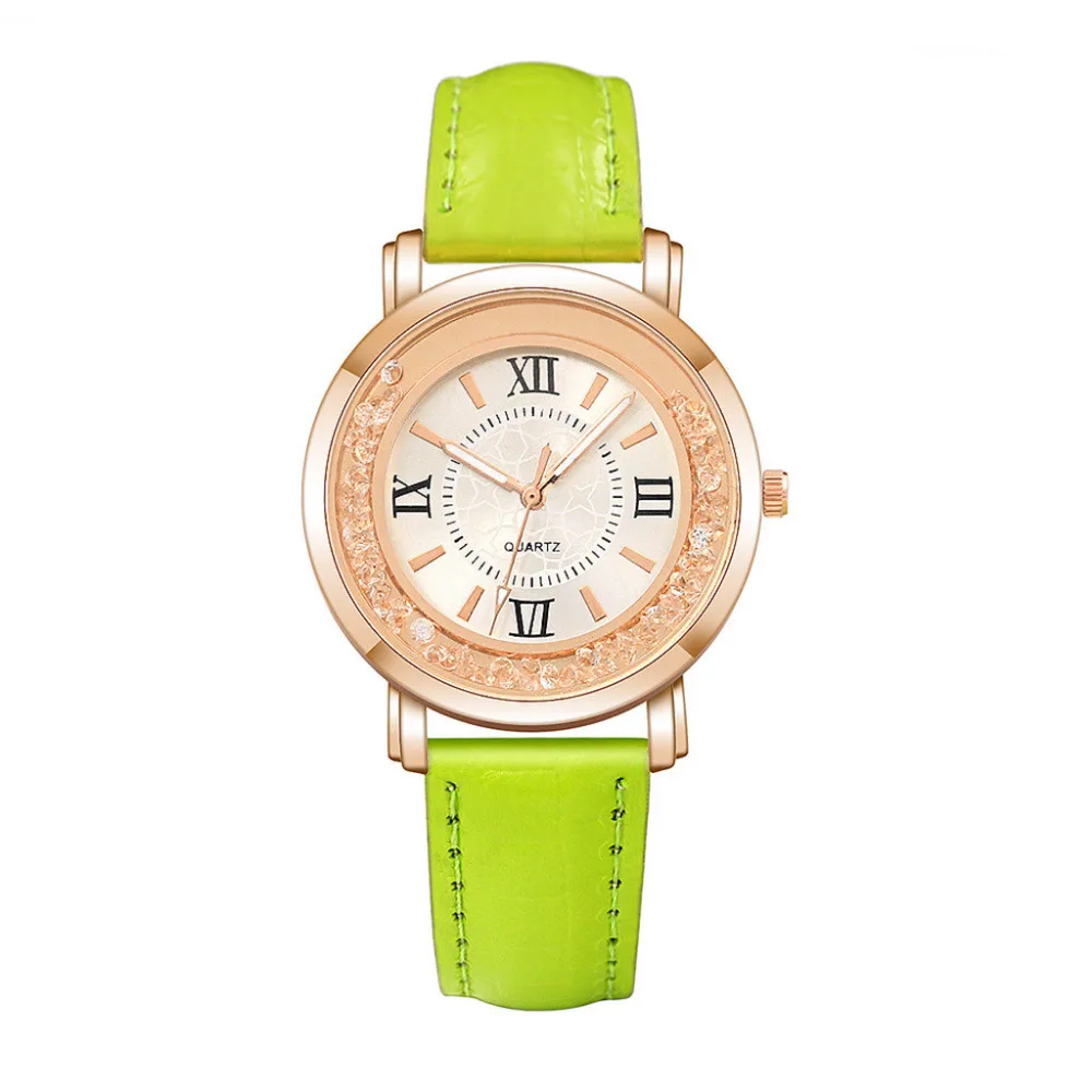 

GAIETY New ladies watch Rhinestone Leather Bracelet Wristwatch Women Fashion Watches Clock Alloy Analog Quartz relojes Mujer*533