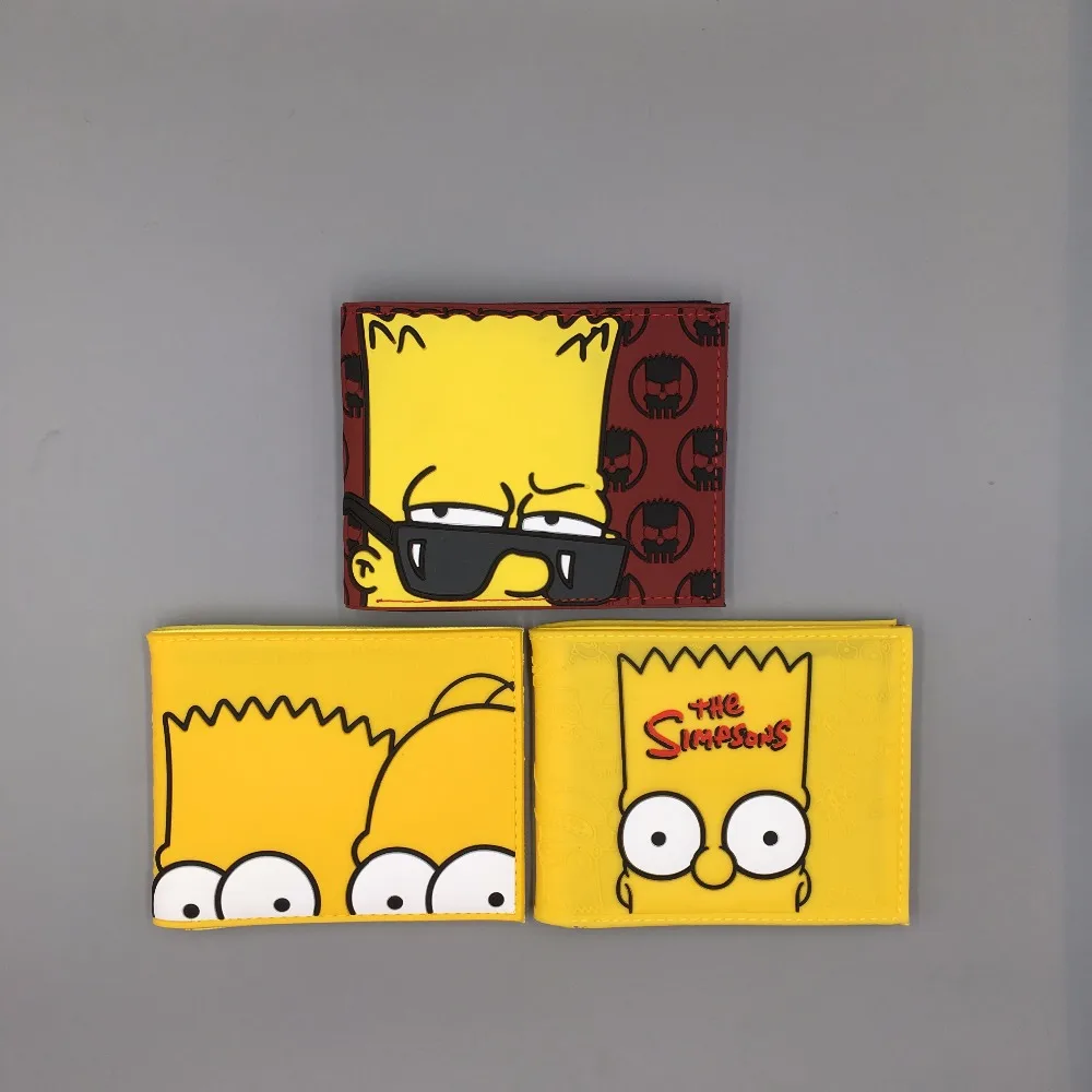 2017 Simpsons Family Мужчины Женщины Бумажник Для Подросток Молодых Кошелек Портмоне лето
