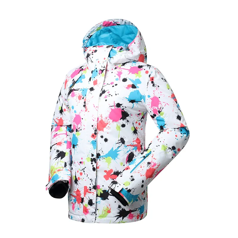 Цветочный дизайн 2109 женские куртки для сноубординга с капюшоном удобные