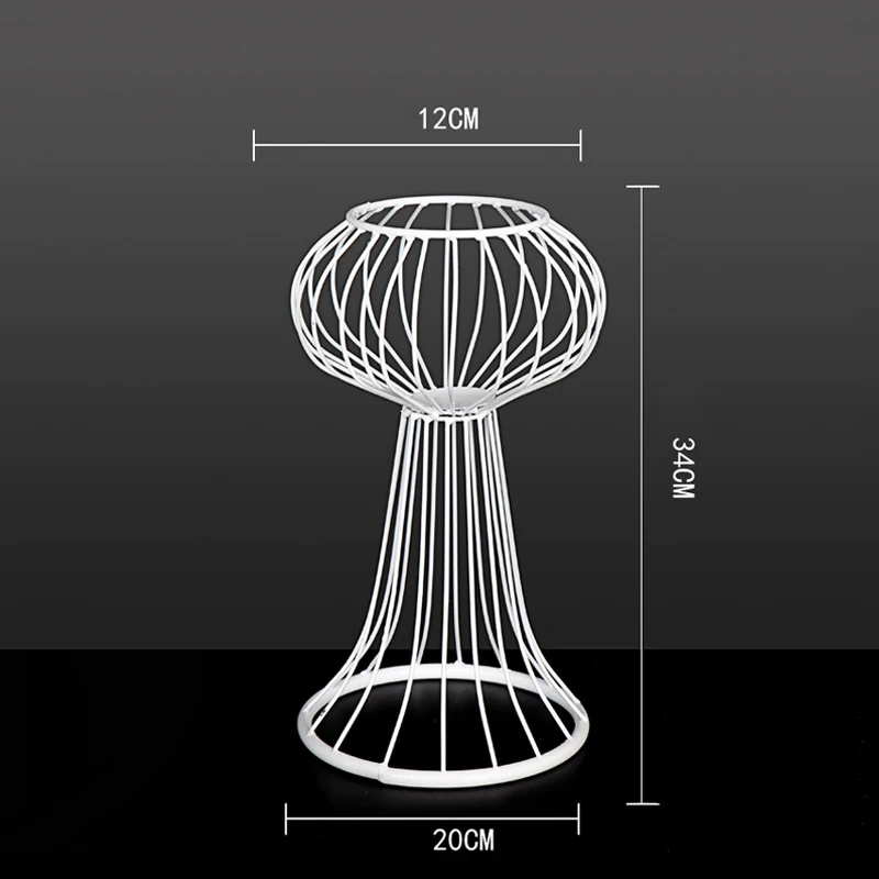 JAROWN Wedding Decoration Iron Flower Stand Stage Props Decor Road Sign Creative Flower Frame Photography Home Decoration - Color: D