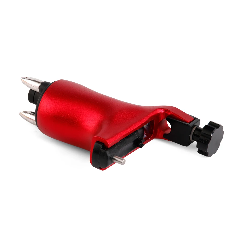 Solong Tattoo Wizard Rotary Machine Strong 4.5w Motor Air Craft Alu CNC Frame Dual Connections Red M650-2CN |