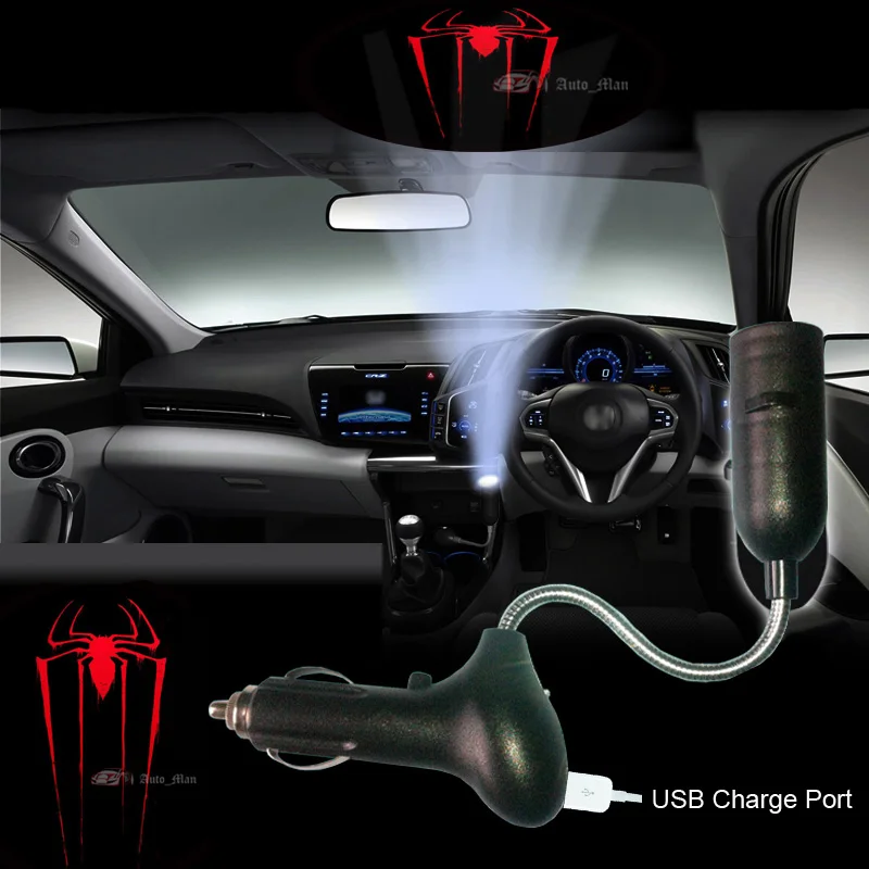 

Red Spider Logo Car Cigarette Laser Projector Ghost Shadow Decorative Atmosphere LED Light #B0319