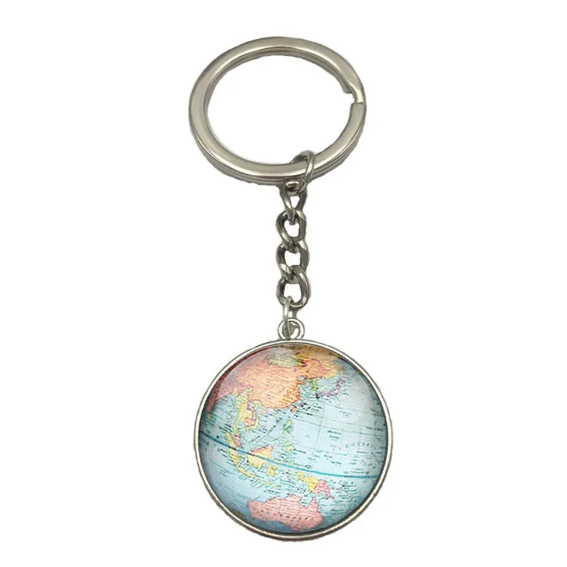 2019 новые Винтаж брелок в форме земного шара планета карта мира Земли Art Стекло