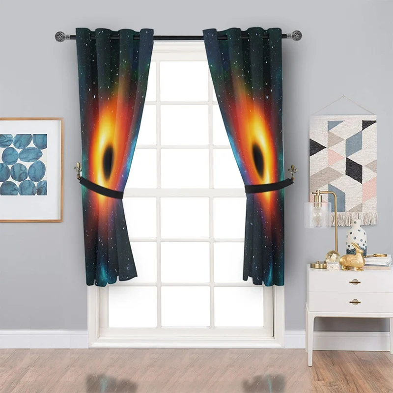 1 шт. черная дыра космическая занавеска Волшебная астральная Вселенная вид ткань