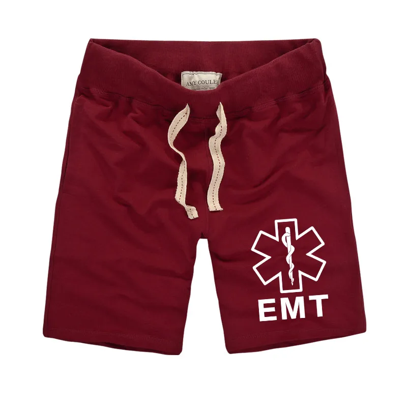 

2021 New Summer Brand Clothing Swag Clothes Men Shorts Fitness Cotton EMT Printed Men Shorts Fitness Hip Hop Suit Elastic Waist