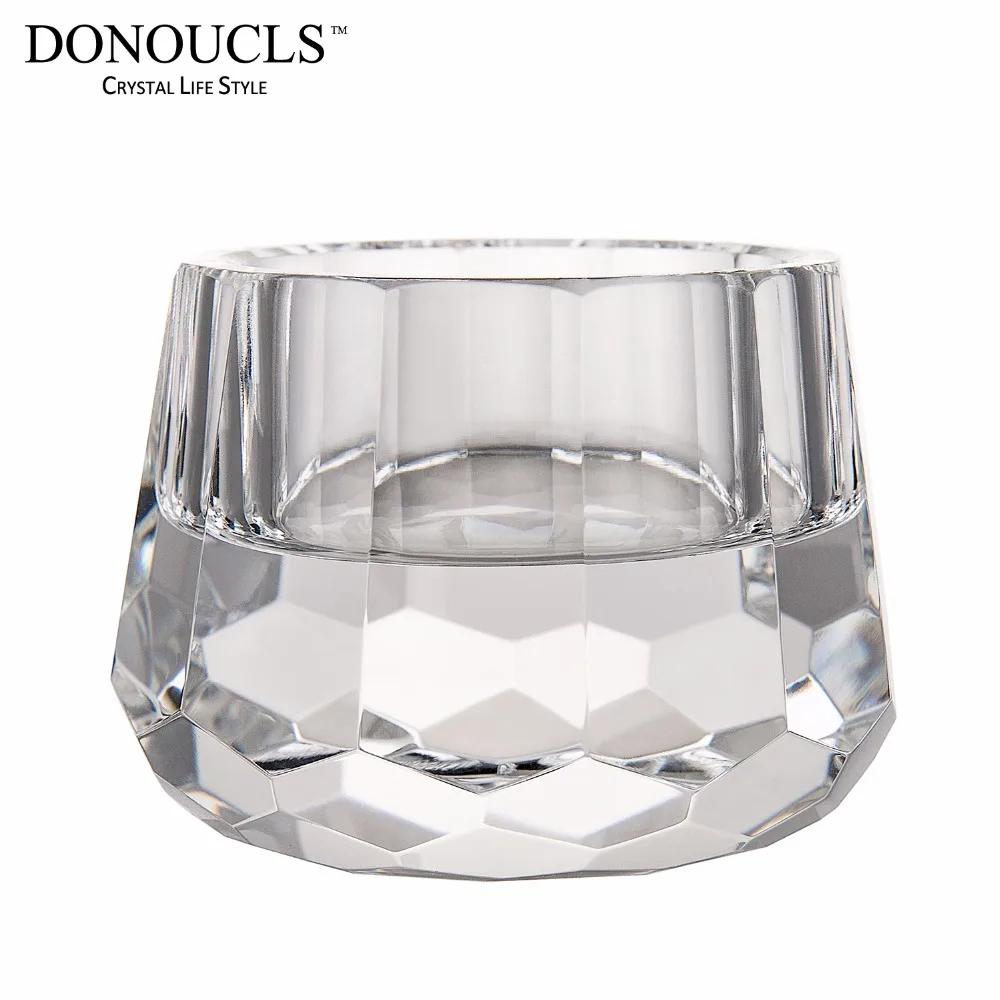 Donoucls tealight держателей хрусталя для стола подсвечник Ужин стол с белой подарочной