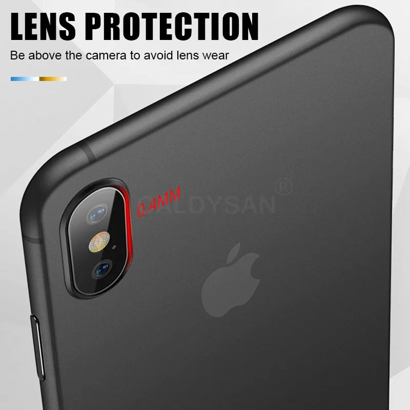 0 3 мм ультра тонкий ПП мягкий чехол для iphone X XR XS Max полный ударопрочный 6 6s 7 8 PLus