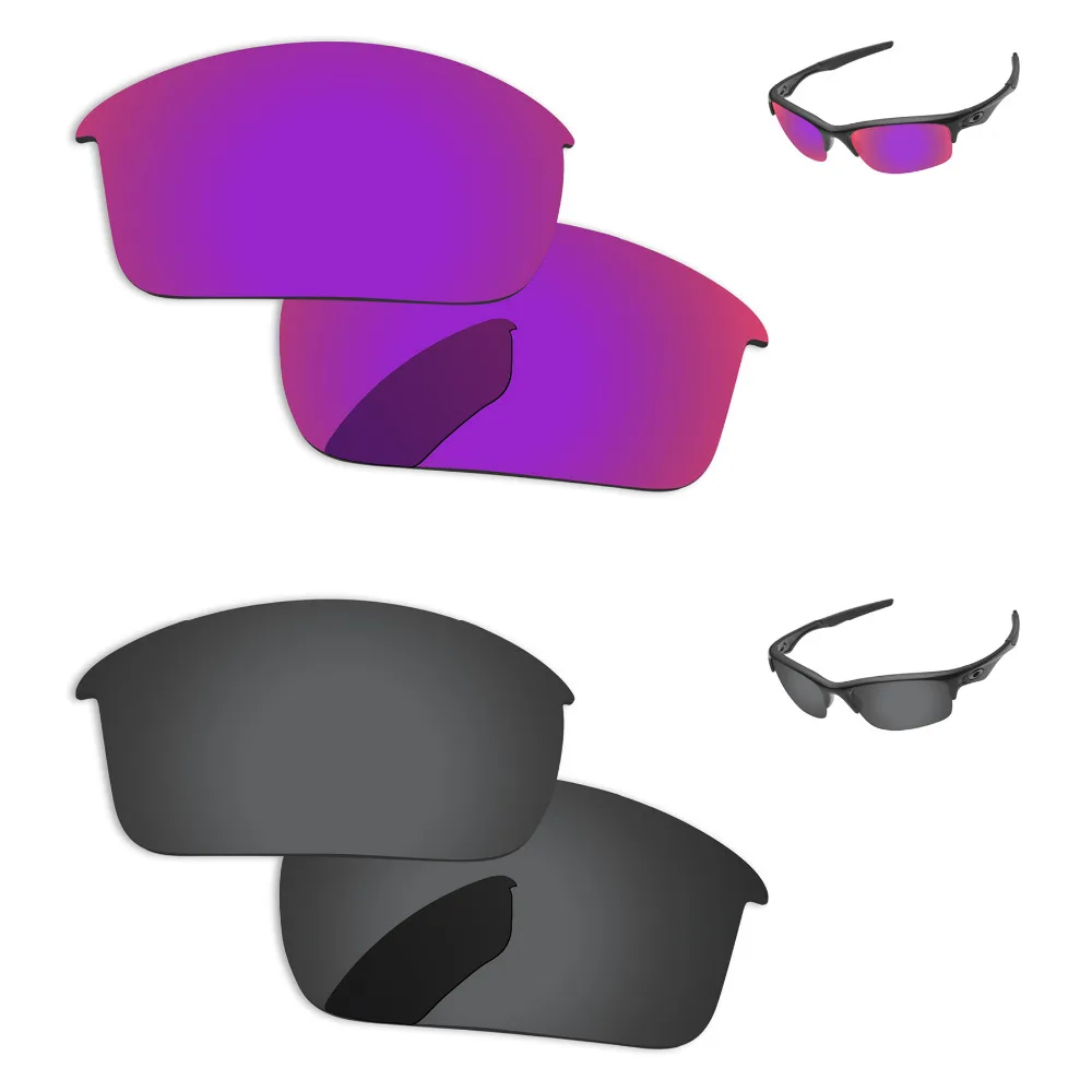 

Черный и фиолетовый красный 2 пары Поляризованные Сменные линзы для бутылки Rocket солнцезащитные очки оправа 100% UVA & UVB защита