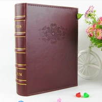 big 6 inches 4 56 4d photo album imitation leather pu cover picture album welding gift tour autograph book christmas day gift