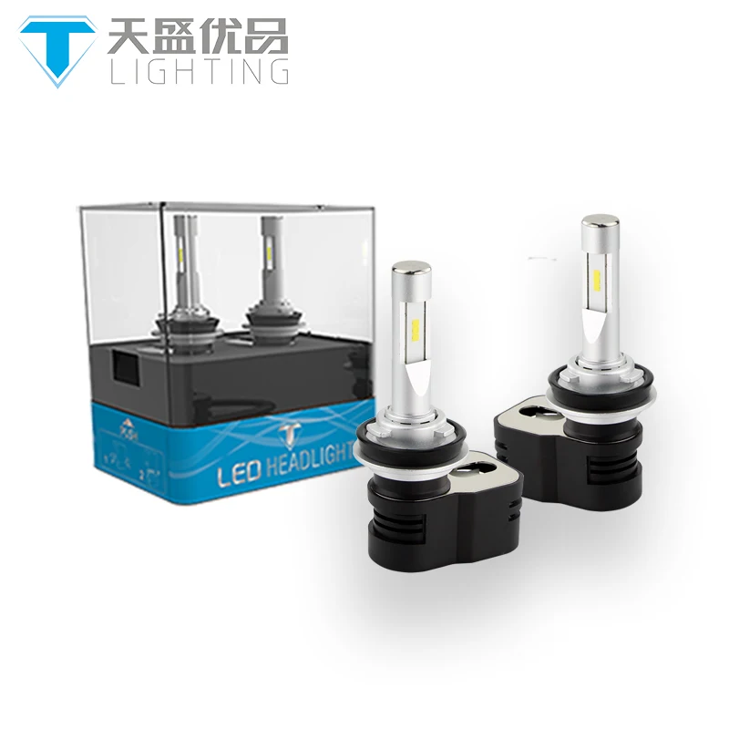 TINSIN LIGHTING новейший продукт Turbine5 H8 H9 H11 Комплект преобразования светодиодных фар 60