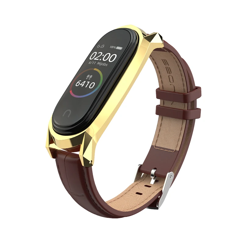 Mi jobs Correa mi band 4 ремешок кожаный ремешок для Xiaomi mi Band 4 браслет mi Band 3 Аксессуары смарт-часы наручные mi Band 4
