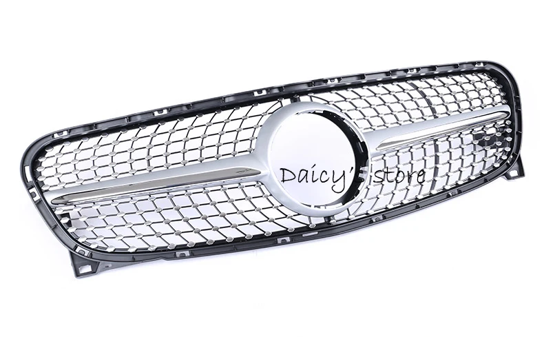 Diamond grille suitable for M-Benz GLA Class X156 Grill GLA180 200 250 GLA45 2014-18 ABS radiator mesh without central logo | Автомобили и