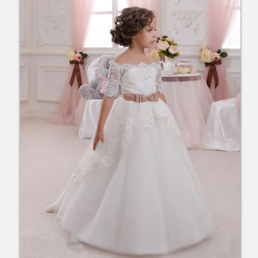 Высококачественные платья для девочек с цветочным принтом кружевные коротким