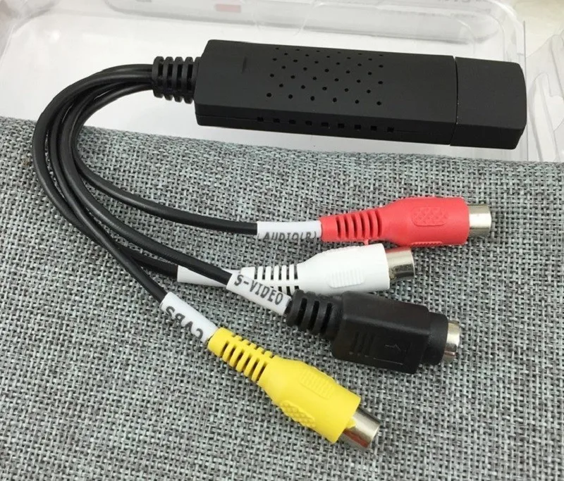 Easycap USB карта видеозахвата адаптер ТВ DVD VHS captura de V Део AV аудио для компьютера/CC