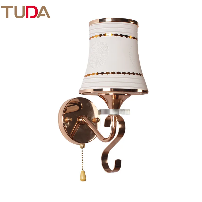 Светодиодная настенная лампа TUDA современная хрустальная матовое стекло для