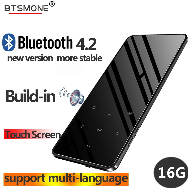 Горячая продажа Bluetooth 4 2 сенсорный экран MP3 плеер встроенный 16G HIFI Lossess портативный
