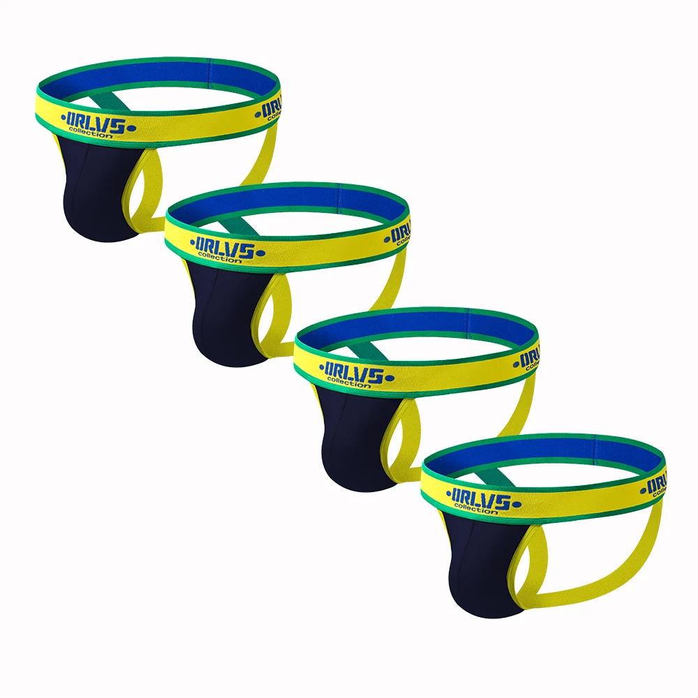 4 шт./лот мужские стринги хлопковые джоки мужское сексуальное нижнее белье для