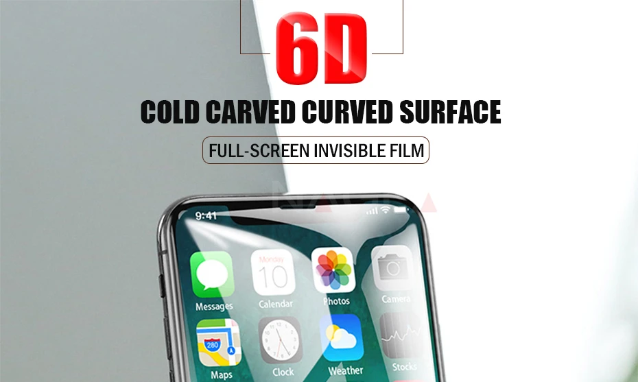 NAGFAK 6D закругленные края Полное покрытие экрана протектор для iPhone XS Max XR X 0,27 мм закаленное стекло для iPhone X 10 стеклянная пленка