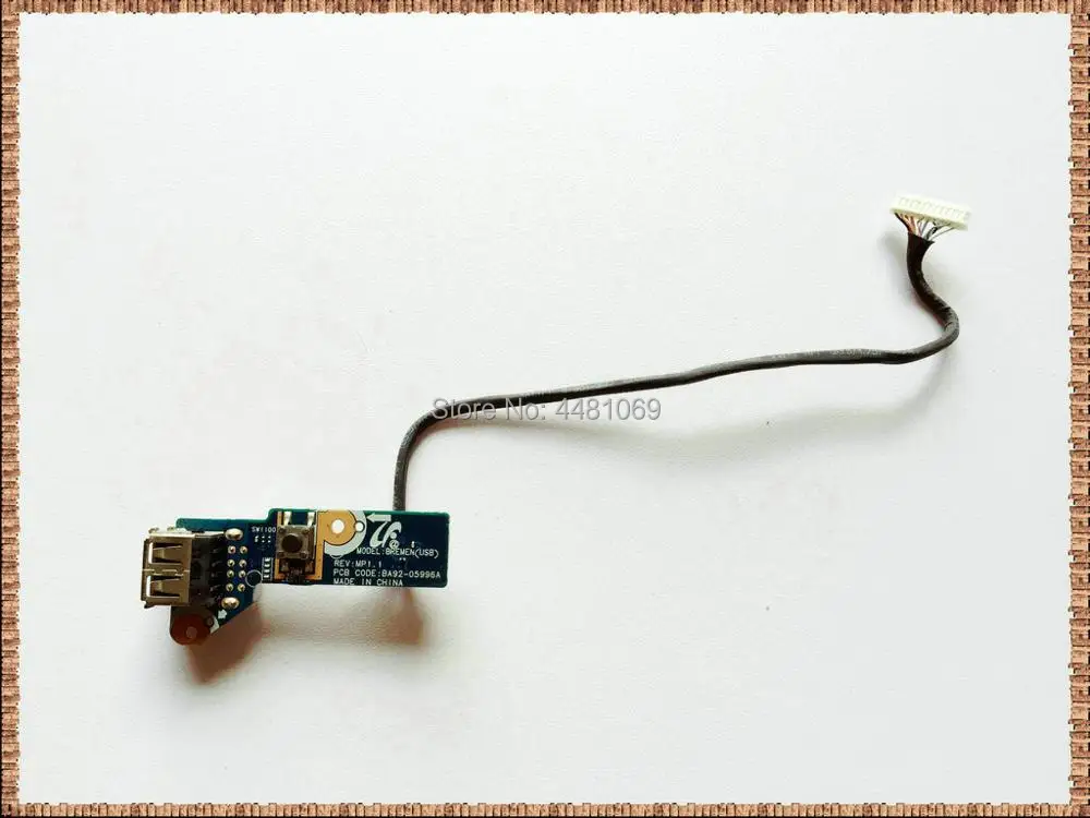 Материнская плата для Samsung R530 R540 R580 RV510 R730 R780 USB с кабелем 100% испытано быстрая