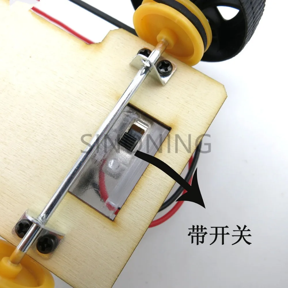 

Handmade Power driven Electronic car DIY Creativity technology assembling toys full set Development of intellectual