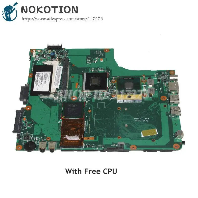 

NOKOTION 6050A2120801-MB-A02 V000108030 для Toshiba Satellite A205 A205-S5825 материнская плата для ноутбука Бесплатный процессор 945GM DDR2