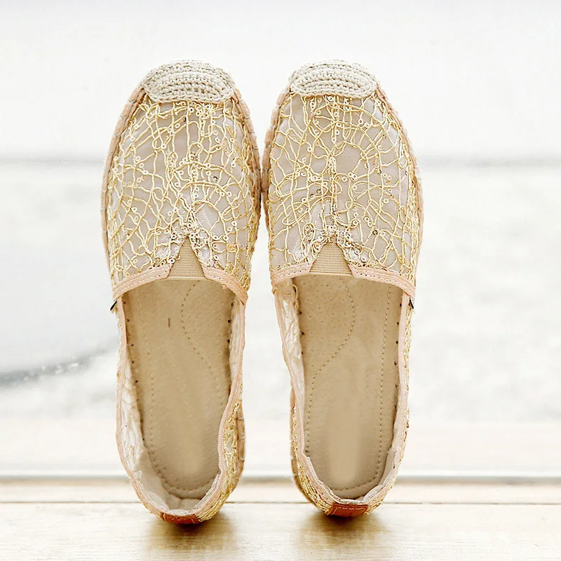 Эспадрильи Женская обувь Женские лоферы без застежки zapatos de mujer рыбацкие ботинки